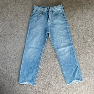 Old Navy high-rise slouchy straight jeans 👖 girls size 10